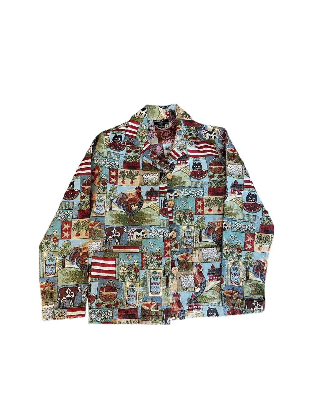 Vintage Daniel K tapestry jacket
